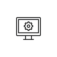 Online Seo icon design with white background stock illustration