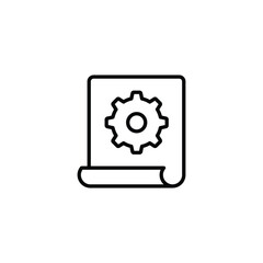 Documents icon design with white background stock illustration