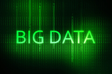 Fototapeta premium 2d illustration abstract Big data 