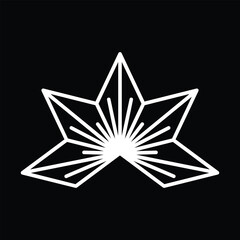 Leaves silhouettes isolated on black background. vector illustration.