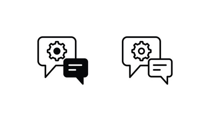 Chat icon design with white background stock illustration
