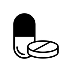 Capsule and Pill icon vector design templates