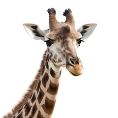 giraffe isolated on white
