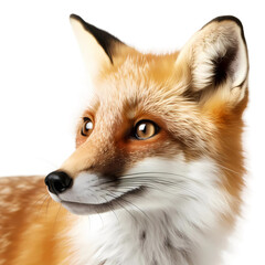 Fototapeta premium red fox isolated on white
