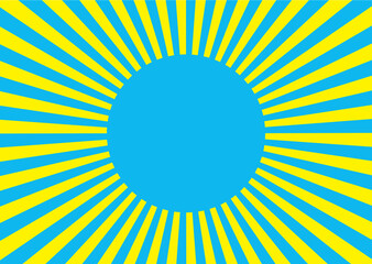 緑と青の集中線背景