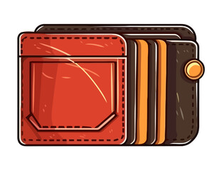 leather wallet accessory Generative AI