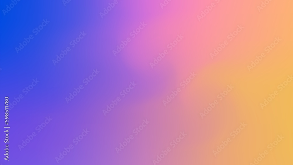 Wall mural abstract smooth blur blue and yellow mesh color gradient effect background for website banner and pa