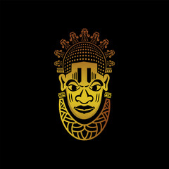 Africa Mask ,Pendant mask,Africa,vector,Ilustration