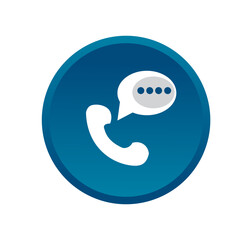 Obraz premium 3D Vector Contact Icon