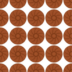 Pattern homemade cookie different taste in pastry biscuit