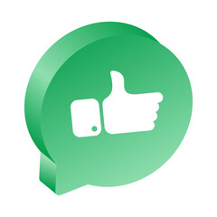 3D Sosial Media Icon