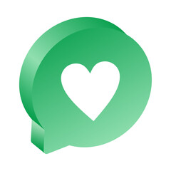 3D Sosial Media Icon