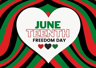Juneteenth Freedom Day or Emancipation day. African American History Celebration banner. Annual American holiday, celebrated on June 19