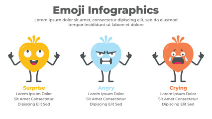 Vector vector monster cartoon character design with different facial expressions