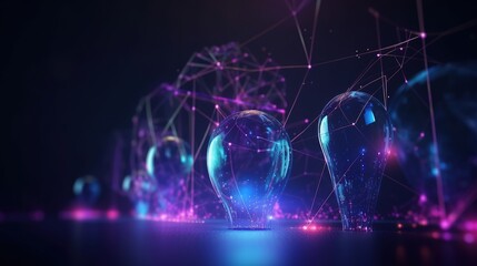 Technology and innovation, concept illustration, 3d background, ai generated.