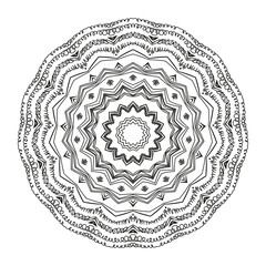 round ornamental lace isolated pattern