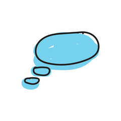 speech bubble and message simple icon