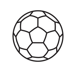 Fototapeta premium Football icon. Soccer ball line icon. Football line icon.