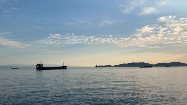 Istanbul princess islands. Image of princess islands in the sea of marmara at sunset