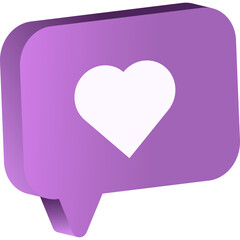 3D Social Media Icon