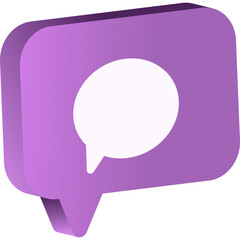 3D Social Media Icon