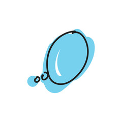 speech bubble and message simple icon
