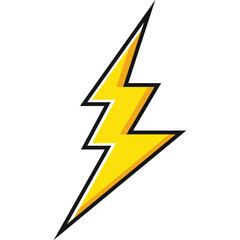 Comic Lightning Vector