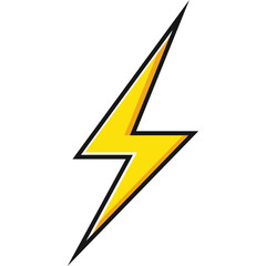 Comic Lightning Vector