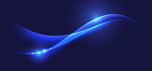 blue light wave background