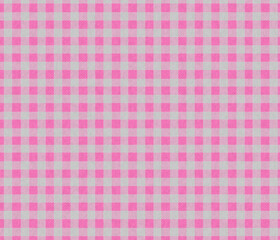 Pink and White Gingham Pattern