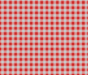 Red and White Gingham Pattern