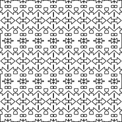 
Repeating patterns of lines.  Black and white pattern for web page, textures, card, poster, fabric, textile.