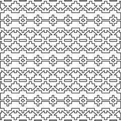 
Repeating patterns of lines.  Black and white pattern for web page, textures, card, poster, fabric, textile.