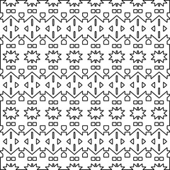 
Repeating patterns of lines.  Black and white pattern for web page, textures, card, poster, fabric, textile.