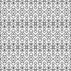
Repeating patterns of lines.  Black and white pattern for web page, textures, card, poster, fabric, textile.