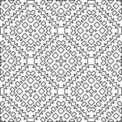 Repeating patterns of lines.  Black and white pattern for web page, textures, card, poster, fabric, textile.