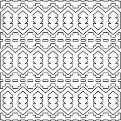 Repeating patterns of lines.  Black and white pattern for web page, textures, card, poster, fabric, textile.