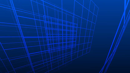 Abstract blue colors with lines pattern texture business background.