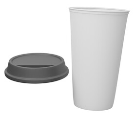 drink cup 3d render can be used for mockup and other purposes