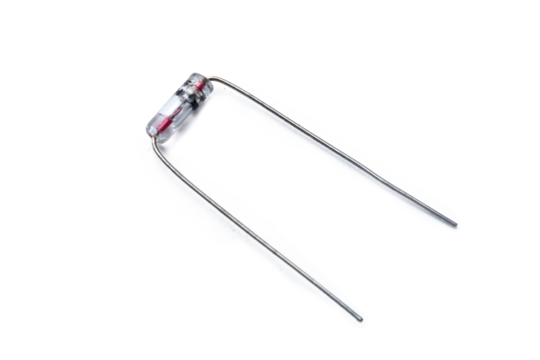 Germanium diode semiconductor close-up shot