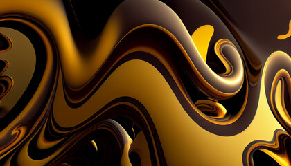 Generative AI, Fluid Abstraction: A Serpentine and Fluid Abstract Wallpaper Background