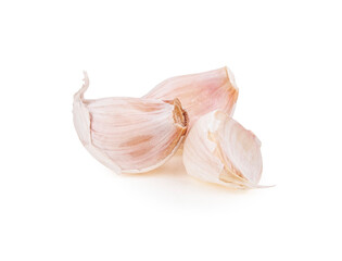 garlic isolated on white background