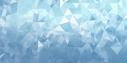 Obraz premium Abstract Blue Triangle Geometrical Background. Generative AI