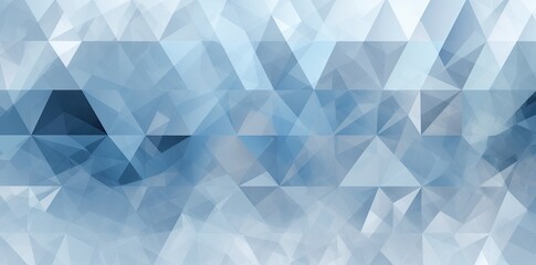 Obraz premium Abstract Blue Triangle Geometrical Background. Generative AI