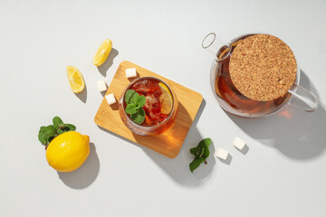Ice tea - drink for refreshing in hot summer weather