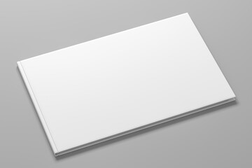 white album book blank mockup 3d render