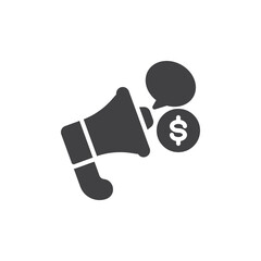 Marketing and advertising vector icon