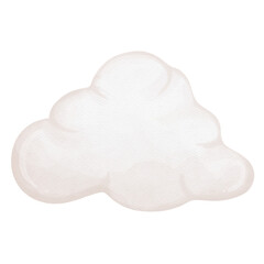 watercolor cloud, Baby Shower Element, Hand Drawn Illustration