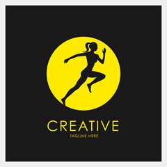 Run Logo, Icon, Sport Symbol design template. Creative vector Illustration