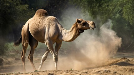 camel in the desert generative ai